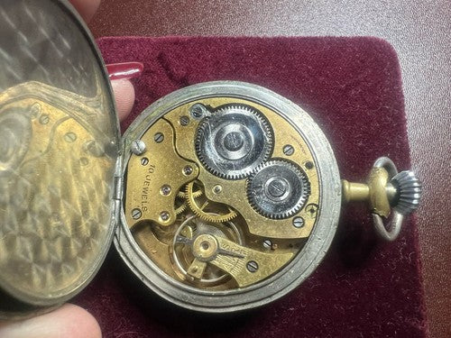 Chronometer Montre Poche Homme Remontage Manuel Fonctionne Vintage 