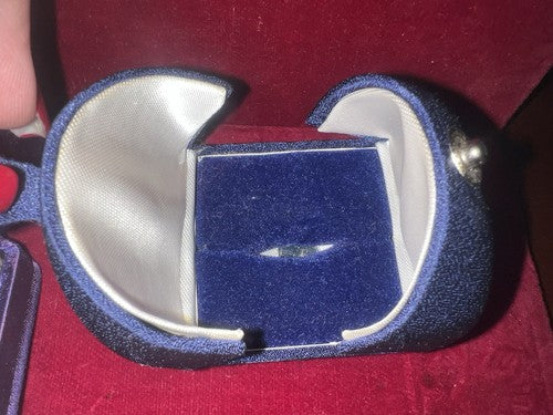 🔴 Scatole anello astucci custodie gioiello lotto 9 PEZZI vintage