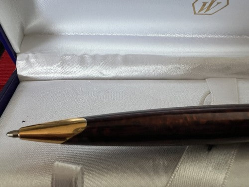 🔴 WATERMAN penna sfera Carene Deluxe lacca marmorizzata profili dorati