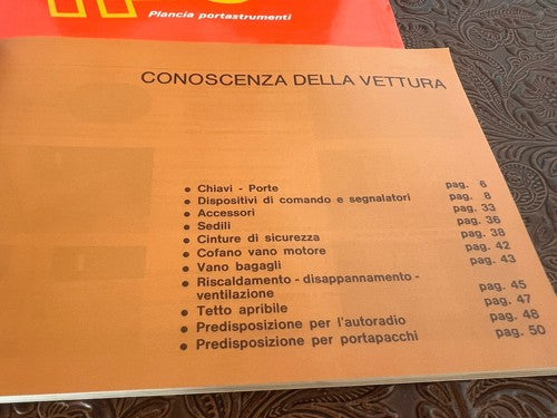 🔴 FIAT Uno Turbo ie ORIGINAL Oldtimer-Benutzer- und Wartungshandbuch 