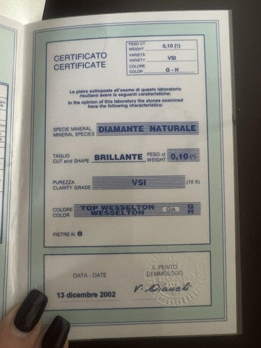 🔴 LA LIRA D'ORO scatola moneta con diamante astuccio custodia GARANZIA