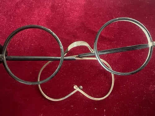 🔴 Montatura OCCHIALI ANTICHI di metallo ultra leggeri Charlie Chaplin 1800 n.1