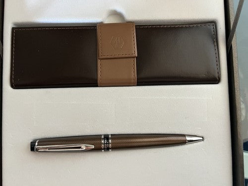 🔴 WATERMAN Expert Urban Kugelschreiber in Braun mit bronzebraunem Lackhalter 