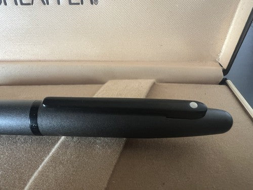 Sheaffer Pen Fountain Pen Lacquer Grey Barrel Shotgun Cartridge Pen (M)
