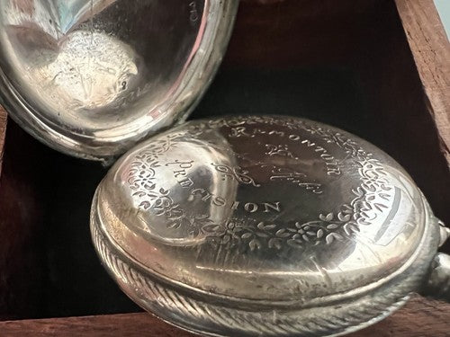 Remontoir Montre Poche Argent 800 Cylindres Manuel De Examen Pièces 
