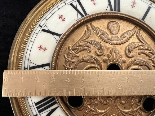 Cadran Horloge Pendule Mur Émaillé Parties Pièces Remplacement Vintage