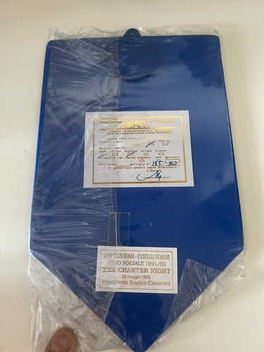 🔴 Wappenmedaille LIONS CLUB ROMA Castelli Romani KUPFER SILBER nummeriert 1991/92 