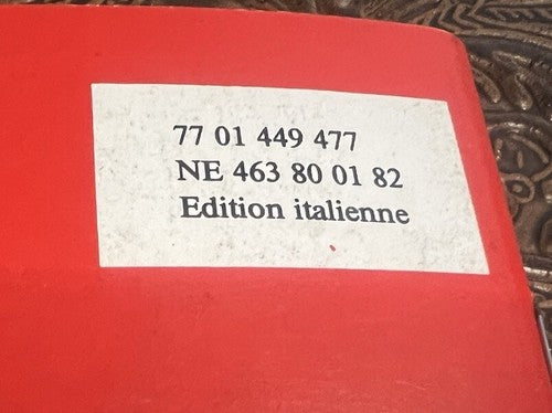 Renault 18 Booklet Car Use and Maintenance Vintage Original Italian