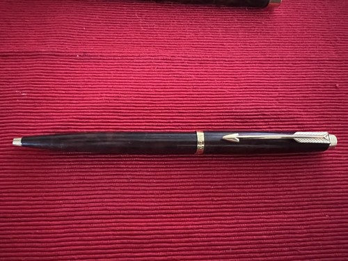 🔴 PARKER penna stilografica 180 lacca e sfera Parker 75 scrivono vintage