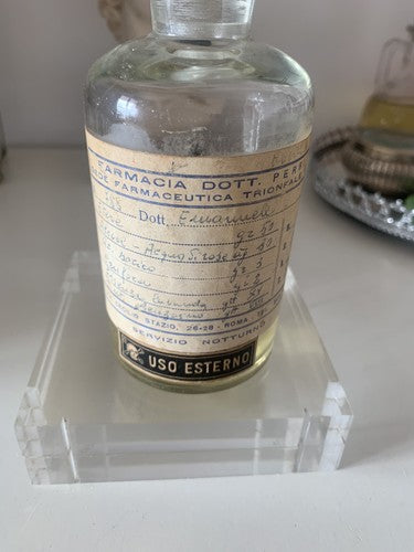 🔴 Bottiglia AMPOLLA vetro medica da Laboratorio in vetro da collezione vintage