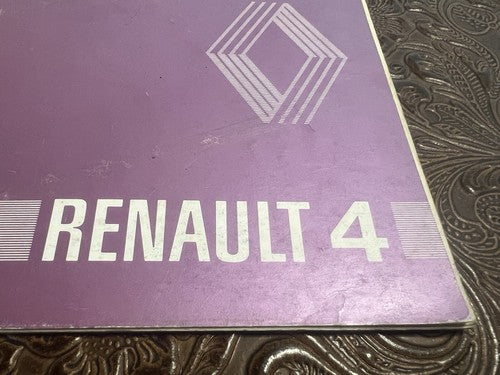 Renault 4 Livret Voiture Utilisation et Entretien Zunge Allemagne Original Cru