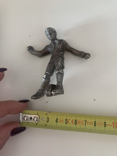 🔴 CALCIATORE bambino mascot cofano radiatore auto automobile americana vintage