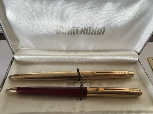 Waterman Pens Sphere Foiled Gold Mechanisms Snap With Pencil Case Fiat