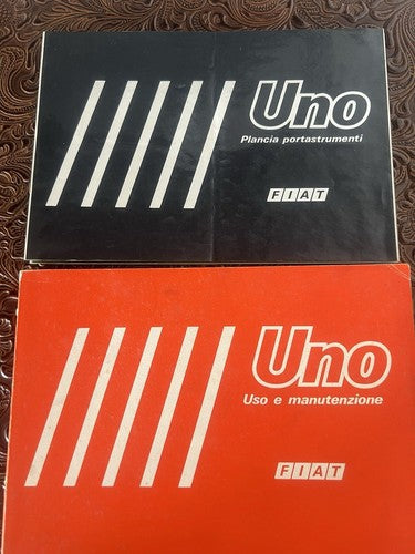 Fiat Uno 45-45 S-ES-55-55S 70S Booklet Car Use Maintenance Original