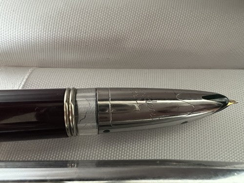 🔴 VIS PEN penna stilografica PISTONE President Acumatic pennino ORO vintage
