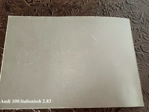 Audi 80 Booklet Car Use Maintenance Italian Original Vintage