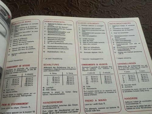 Peugeot 104 Booklet Car Use Maintenance International Original Vintage