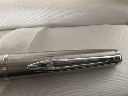 🔴 WATERMAN penna stilografica cromata Hemisphere scrive a cartuccia