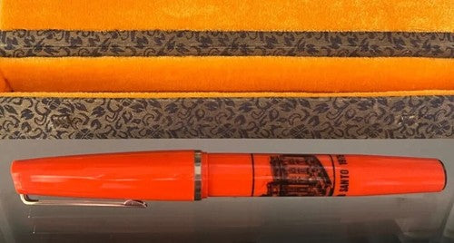 Jubilé Stylo-Plume Sphère Roma Année Santo 1975 Orange Format Géant Vintage