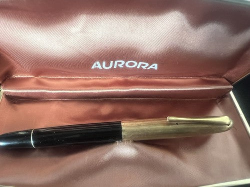 🔴 AURORA penna stilografica 88 pistone pennino ORO 14 kt vintage 155462