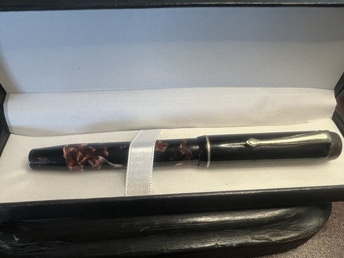 MENTMORE Zelluloid-Füllfederhalter Diplom Druckknopf Schreibt Vintage 