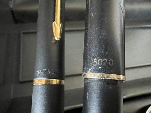 🔴 PARKER Frontier Füllfederhalter, schwarz, HERO 5020 Kolbenpatrone 