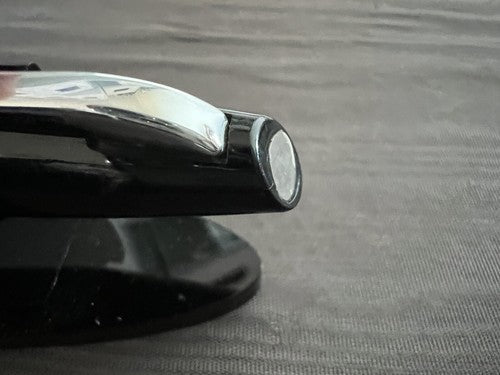 🔴 AURORA penna sfera Style nera brillante con profili cromati scrive