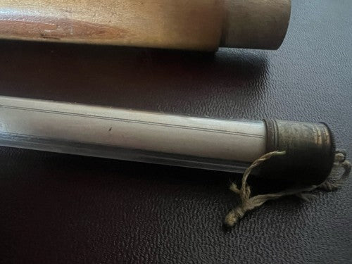 🔴 CENTIGRADE großes Glasampullenthermometer aus den 50er Jahren mit Holzkasten 