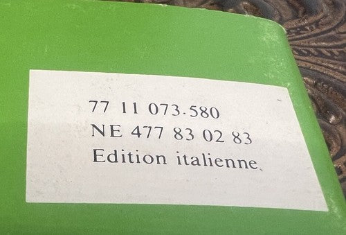 Renault 11 Booklet Car Use and Maintenance Vintage Original Italian