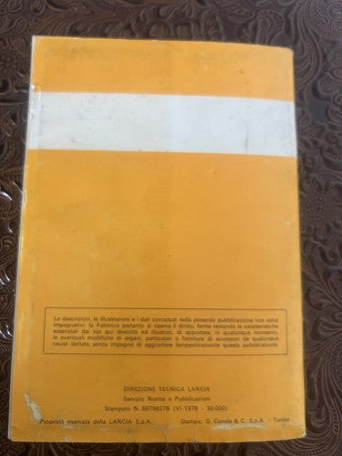 Lancia Autobianchi A 112 Livret Voiture Utilisation Entretien Original Cru 78