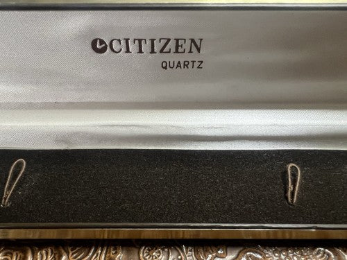 Citizen Case Quartz Watch Box Case Warranty Vintage 1995
