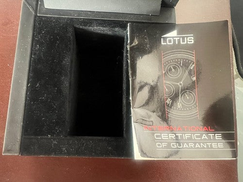 🔴 LOTUS Uhrenbox, Uhrenetui, Zertifikat, Garantie 