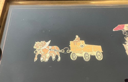 Lions Club State States Atalanta Wisconsin Pin's Metal Varnish Vintage