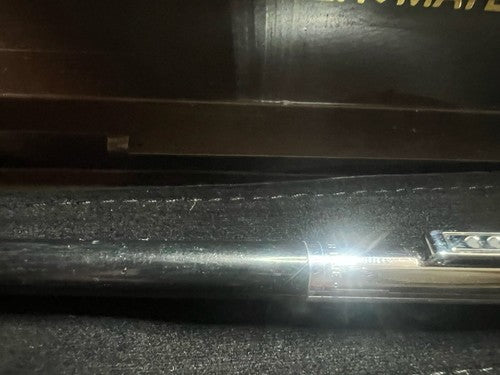 Papermate Pen Sphere Black Chrome Marking With Pencil Case Vintage