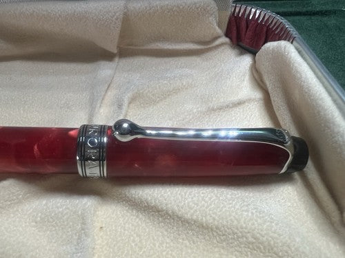 Aurora Stylo-Plume Sphère Auroloid Optima Mini Feu Édition Limitée 11 CM