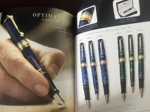 Aurora Stylo-Plume Sphère Optima Bleu Mer Auroloide Édition Limitée Numérotée 