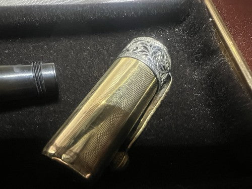 🔴 COLUMBUS penna stilografica retrattile pennino ORO 14KT funziona vintage