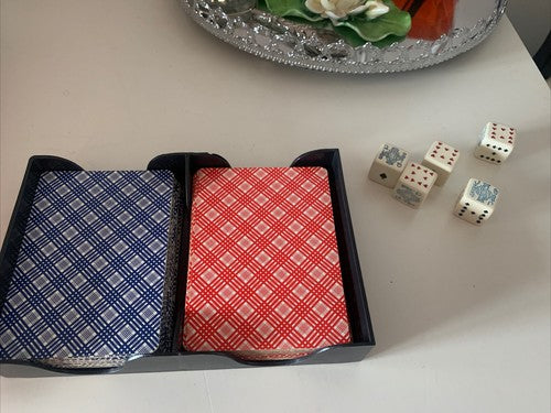 🔴 MODIANO carte gioco FRANCESI, NAPOLETANE MERCANTE IN FIERA DADI vintage