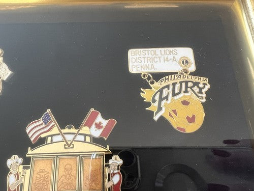 Lions Club USA Saint Francisco Philadelphia de la Broche Vernis Vintage