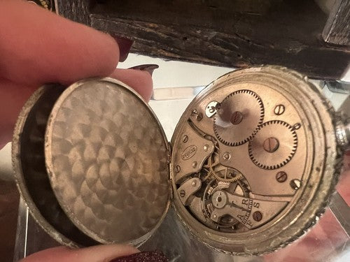🔴 VEGLIA Herren-Taschenuhr mit Handaufzug, Überholung, Vintage-Teile 