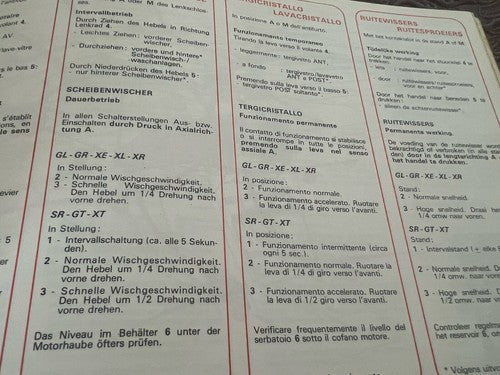 Peugeot 205 Booklet Car Use Maintenance International Original Vintage