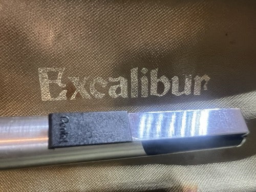 🔴 PENTEL penna sfera roller Excalibur cromata scrive con astuccio