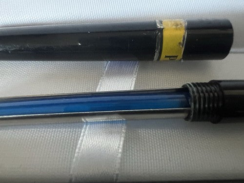 🔴 PILOT penna stilografica nera pennino F profili dorati scrive vintage 1970