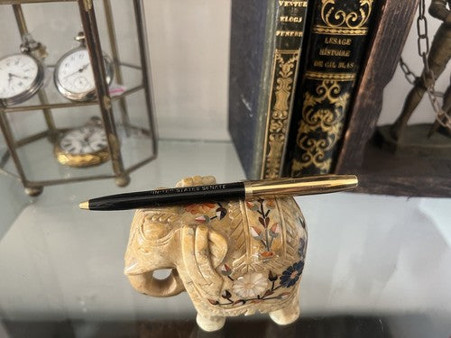 Fisher Amérique Stylo-Plume Sphère Doré Senat USA Vintage Selten 
