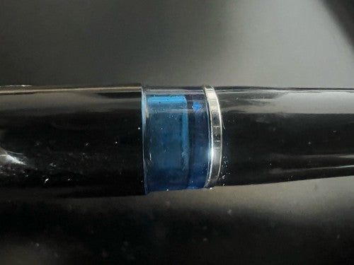 KAWECO Pluma Estilográfica 500F Negra Pistón Óptico Azul Vintage 1970 ESCRIBE