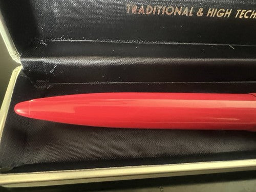 🔴 OHTO penna sfera roller EINS CFR 10 rosa profili dorati scrive con custodia