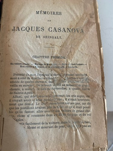 Livres Jacques Casanova Lingua Français Édition Originale Anciens 1900