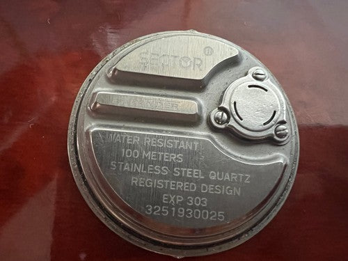 🔴 SECTOR EXP 303 Expander-Uhrengehäuseboden aus Stahl 