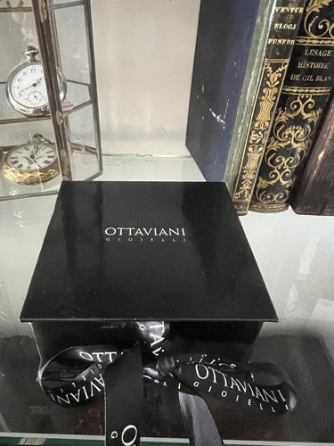 Ottaviani Porte-Clé Miss Hibou en Acier Avec Vernis Et Strass Box