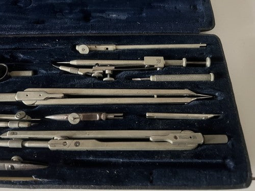 PRACISION Compas Dessin Technique E.O Richter & Co Et Boîte Vintage Rare